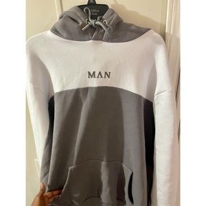 Boohoo Man Sweatsuit (Grey / White) (2XL)